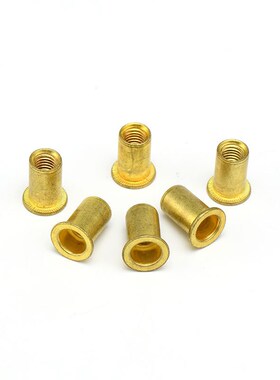 m6m8拉铆螺母平头圆柱光身拉帽F高强度通孔小沉头滚花拉铆螺母