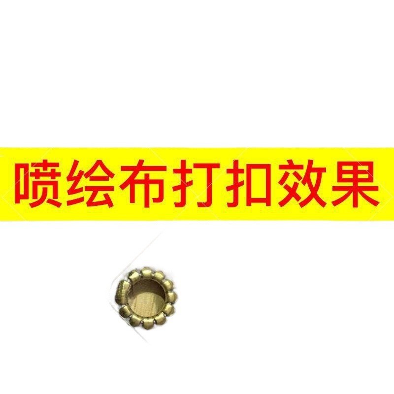 半自动打扣机喷绘k布写真展架条幅布篷布刀刮布扣眼打扣自动打孔 - 实物图