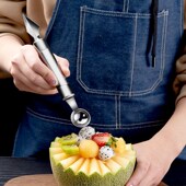 不锈钢水果挖球器雕花刀水果拼盘D挖球勺切果器创意工具分割器