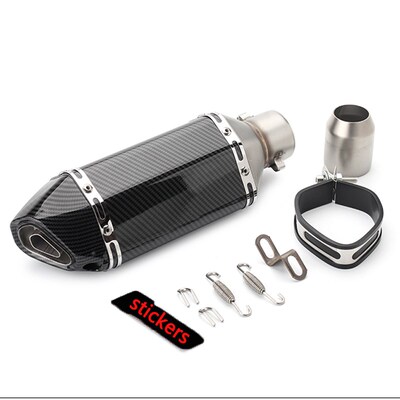 Universal 51mm Exhausts Motorcycle Carbon Fiber Muffler Exha