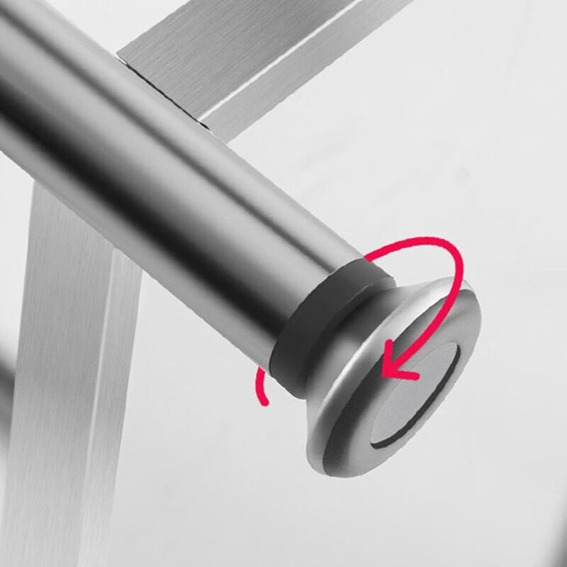 海斯迪克hc-87加厚不锈钢置物架多层小型货架落地储物架W四层50*3