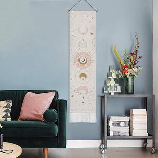 墙上长条装饰品小挂件客厅卧室挂布背景墙玄关遮挡X墙面遮丑挂饰