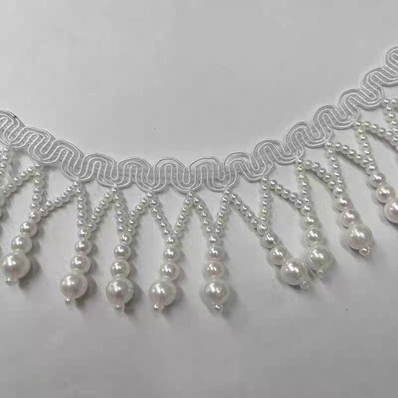 手工窗帘门帘流苏珍珠花边辅料下摆坠汉服服装布艺装饰配件