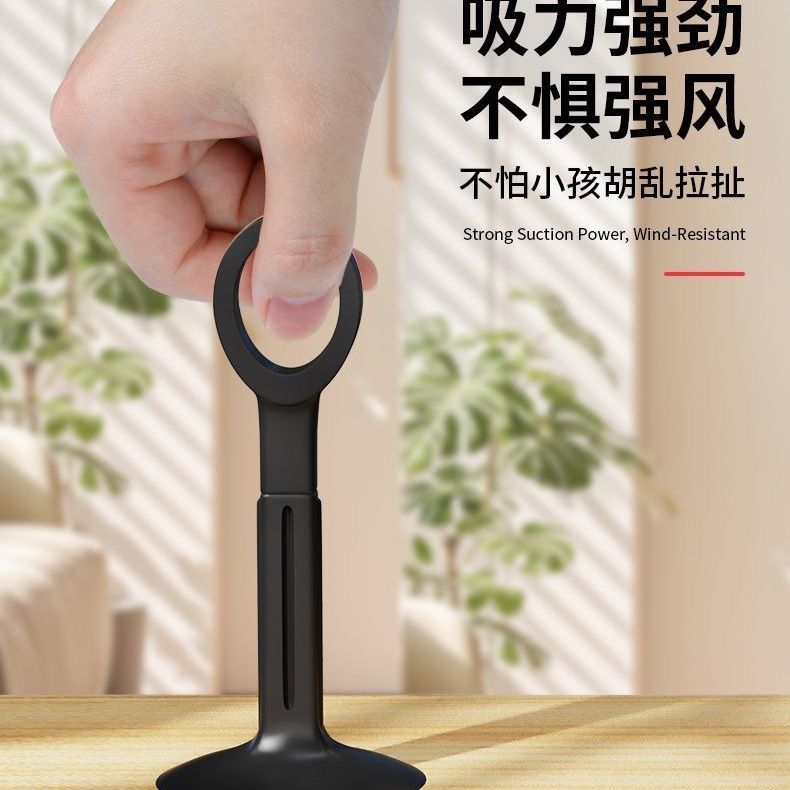 门把手防撞硅胶卫生间打孔门吸防风挡器固定器门后磕碰加长墙面