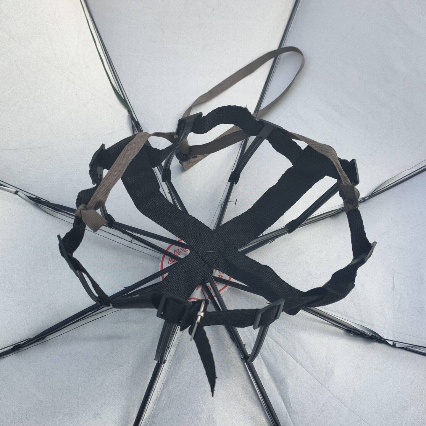 头戴式雨伞伞帽头戴式雨伞晴雨两用三折特大号伞帽户外钓鱼伞斗笠