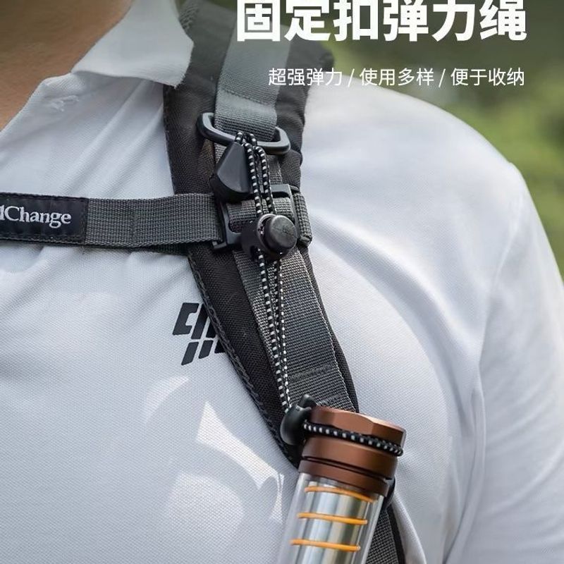 户外弹力捆扎挂扣背包登山杖收纳配件出行防遗失绳索固定卡扣图片