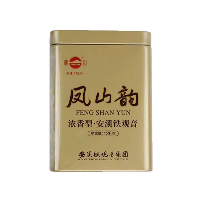 凤山茶安溪铁观音NT800传统正味浓香型炒米香熟茶乌龙茶罐装126g