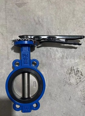 D71FP-16Q/P  对夹式手动B蝶阀四氟套全不锈钢板全涡轮三元乙丙橡