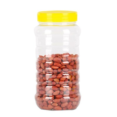 2斤装加厚蜂蜜瓶圆形pet塑料罐720ml食品罐R五谷杂粮花茶广口瓶