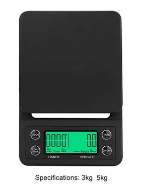 Protable 3KG/5KG Digital Drip Coffee Scale With TTimer LCD E
