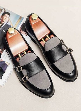 样板房衣帽间卧j室男士商务正装英伦风设计皮鞋软装摆件