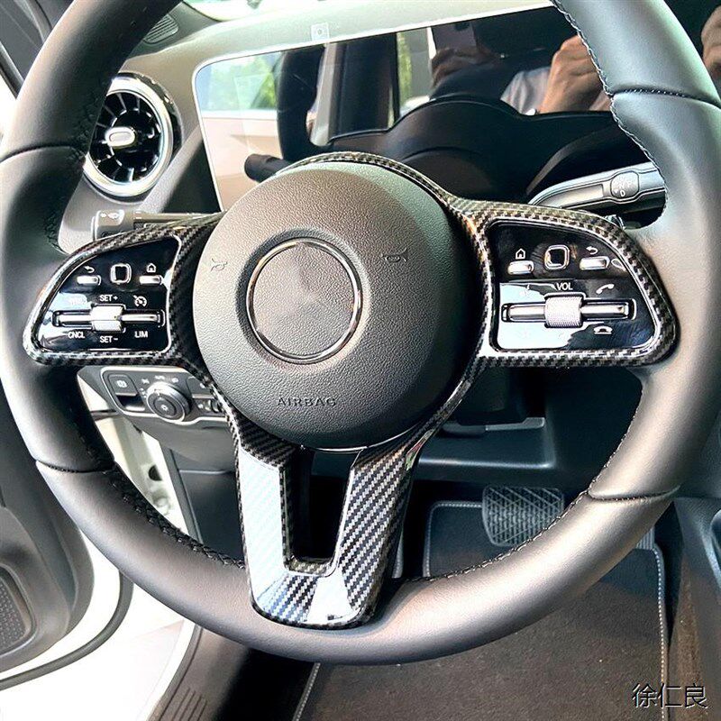 适用宾士新A级B级C级mE级 CLA GLA GLB GLE 2019+方向盘装饰框贴