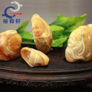 寿山石摆件国石真品 溪蛋小田黄石 三个小和尚Q精美摆件【裕和轩