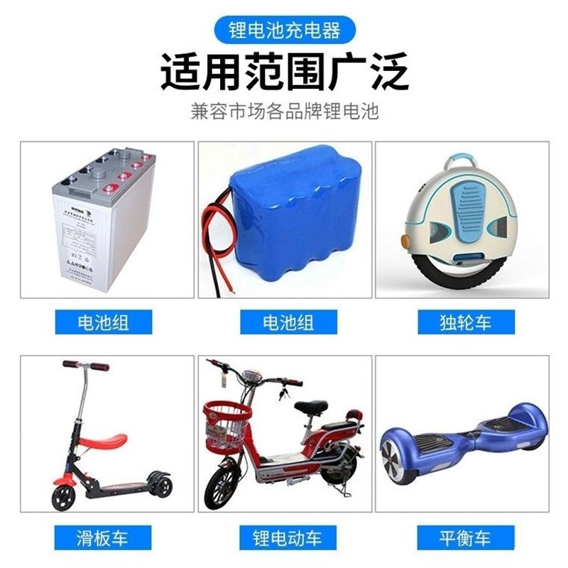 48V60Vd72V锂电池大功率充满自停通用型快充电动车5A8A10安充电器