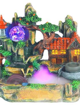 水晶冰裂球玻璃汽泡球盘v景假山流水喷泉摆件专用装饰配件