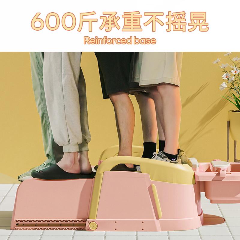 家用洗头床平f躺式简易泡头床网红盆折叠洗发头疗床移动洗头盆