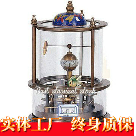 鱼缸钟表欧式个性创意钟表机械座钟电影道具装饰U摆设老式上弦,家居饰品,座钟,淘宝优惠券,粉丝福利购,淘宝优惠卷