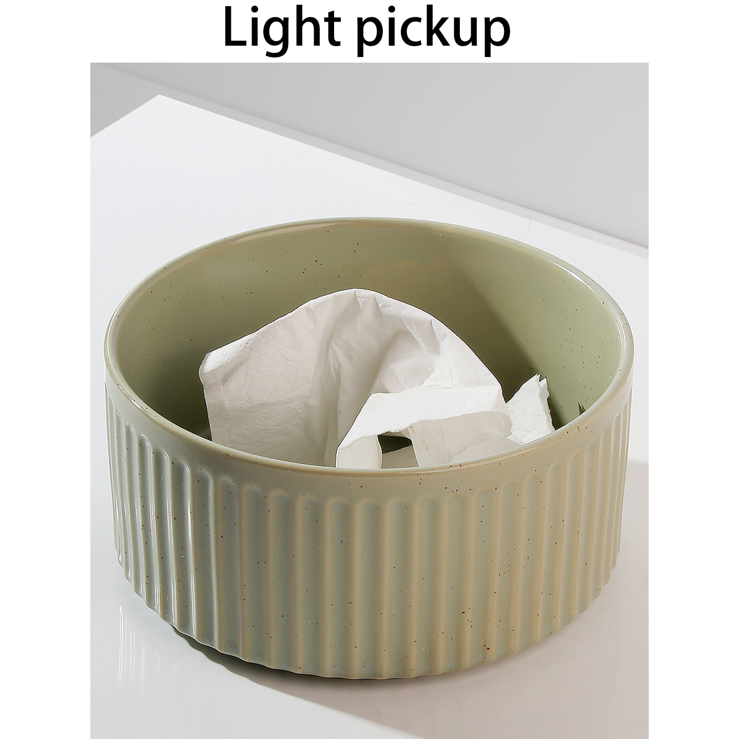 黑色桌面垃圾桶客厅茶几陶瓷简约卫生间卧室家用厨房桌上小号餐桌