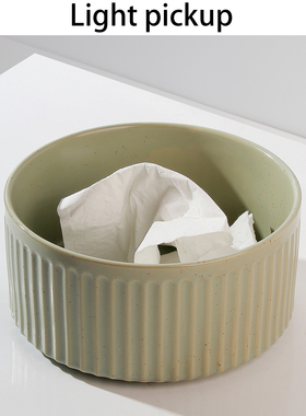 黑色桌面垃圾桶客厅茶几陶瓷简约卫生间卧室家用厨房桌上小号餐桌