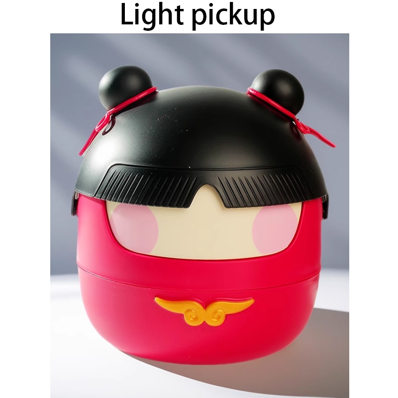 桌面垃圾桶客厅茶几家用餐桌桌上创意收纳桶台面摆件卡通小哪吒