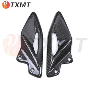 适用凯旋Strgeet Triple 765 RS摩托车改装碳纤维脚跟板 脚踏护板