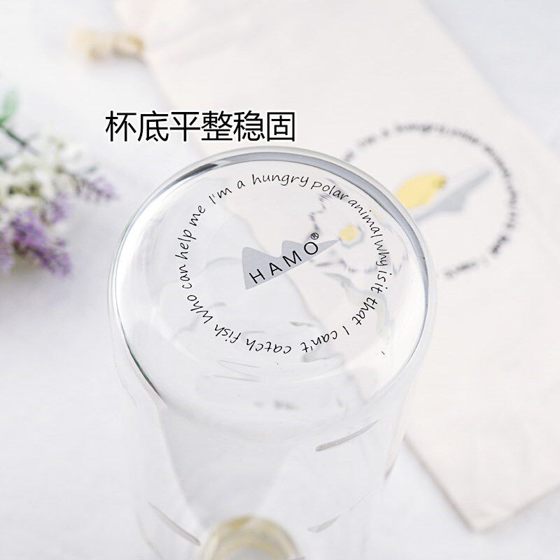 新品超大容量玻g璃杯1L水樽一升水杯牛奶水瓶口男生矿泉水壶杯子1