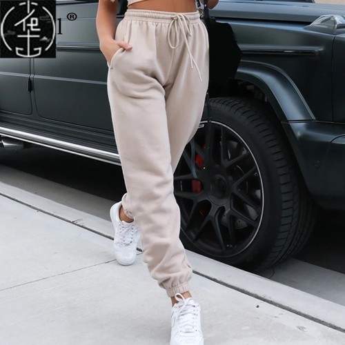 Sweatpants Trousers Winter Fleece Joggers Women Sweat Pants