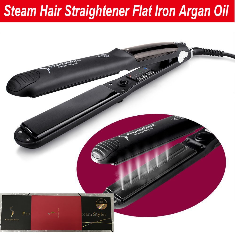 electric salon steam hair straightener Flat Iron跨境香港英规
