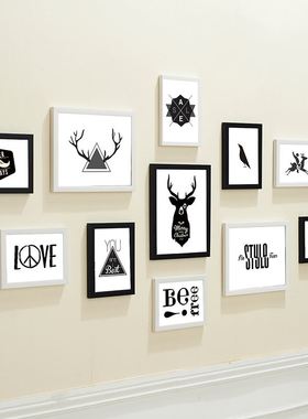 11pcs/Lot Wooden Multi Photo Frame Picture Frames Wall Hang