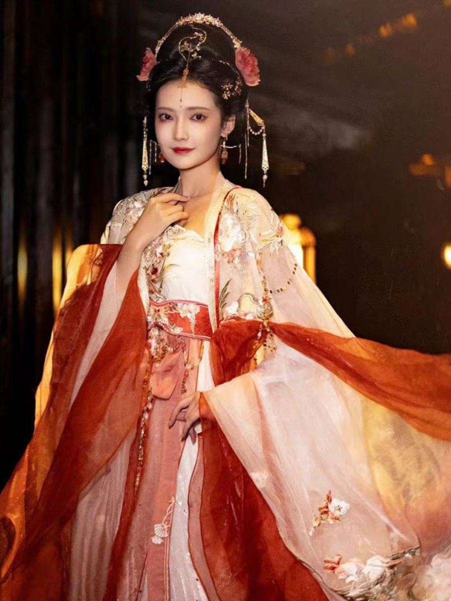 唐制诃子裙国风齐胸裙