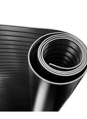 伟光(WEIGUANG)绝缘胶垫3mym5KV1米*10米黑色条纹防滑绝缘橡胶垫