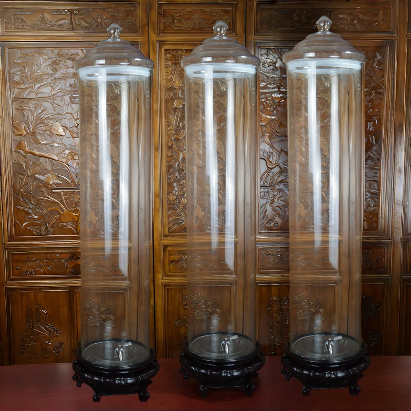 大容量玻璃泡酒瓶k160斤200斤装带龙头底座玻璃酒坛药酒酒瓶