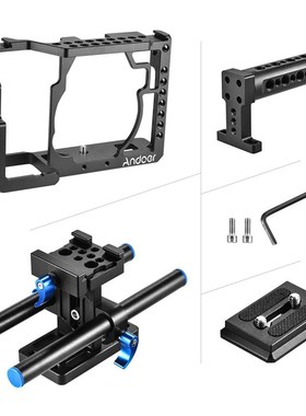 Andoer dAluminum Alloy Camera Cage + Top Handle + Rod Basepl