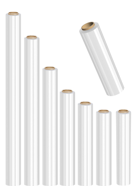 极速PE缠绕膜加长拉伸膜薄膜工业A保鲜膜大卷打包膜塑胶包装50cm1