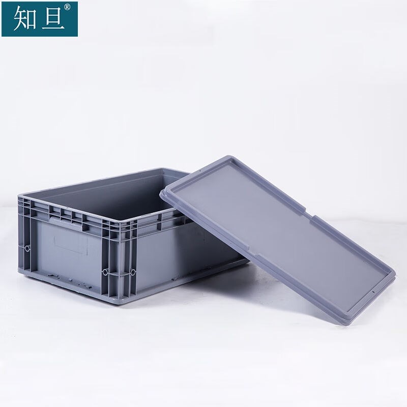 知旦物流箱外径:605*400*23A0mm耐摔塑料箱收纳箱工业汽配运输箱