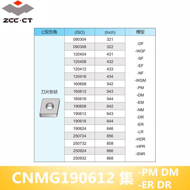 CNMG19061k2 集 PM DM DR ER 株洲钻石硬质合金数控刀片