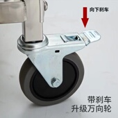 不锈钢餐车加厚i三层小推车收餐车D收碗车双层餐厅送餐车上菜车商