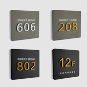 Room Plates 极速Door SLign Floor Number Wall House Acrylic