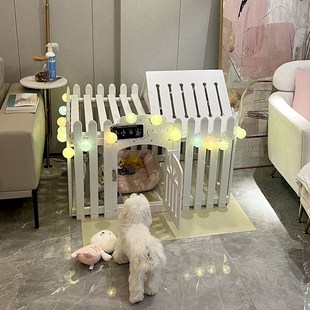 宠物围栏狗笼子室内小型犬格栅栏阳台泰迪比熊隔离小狗.圈养猫狗