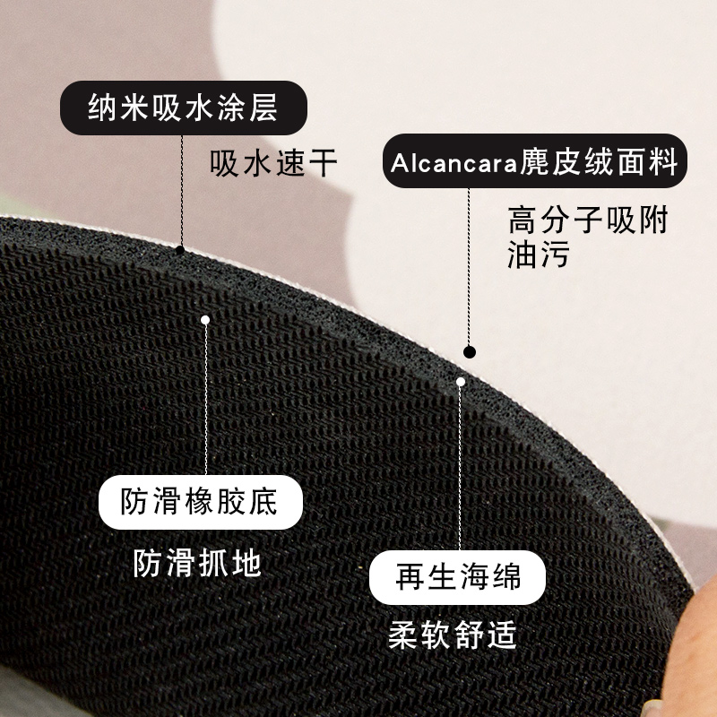 长条厨房硅藻泥软地垫门口吸水吸油防H滑卫生间脚垫浴室可裁剪地