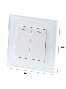 High quality electrician two open double controlU switch wal