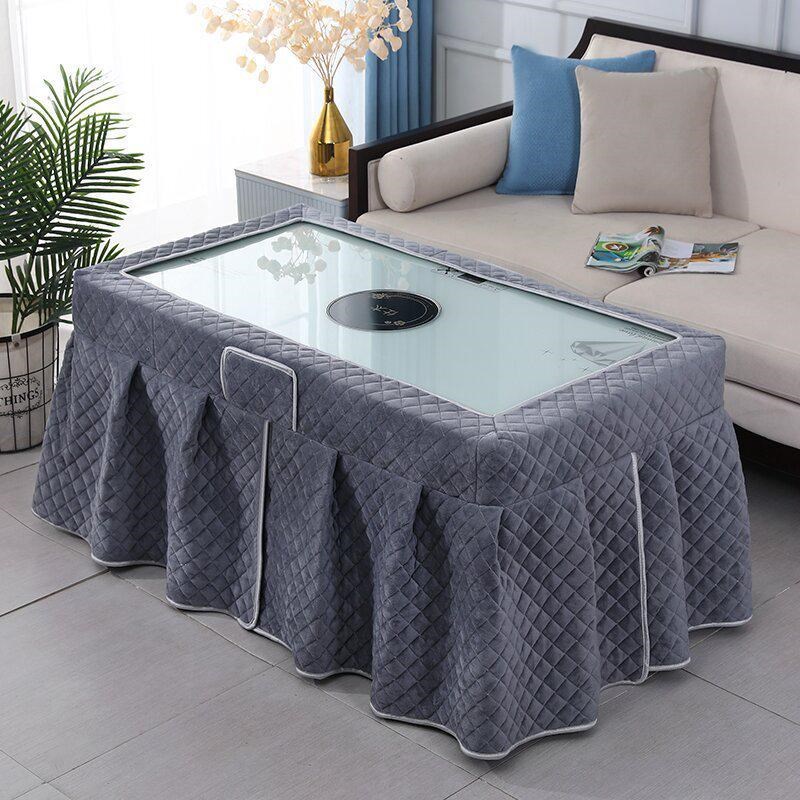新款烤火罩套加厚电炉罩长方A形茶几电暖炉套取暖罩子棉套桌布