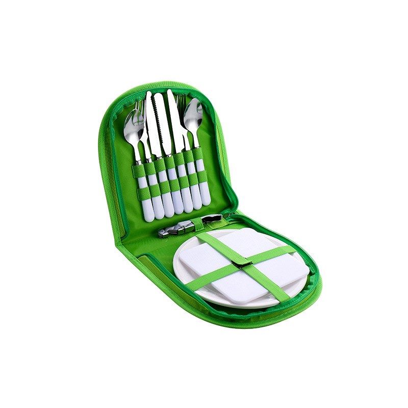 塑料柄餐具套装户外2人份野餐包餐具U不锈钢刀叉勺,厨房/烹饪用具,厨房清洁/工具套装,淘宝优惠券,粉丝福利购,淘宝优惠卷
