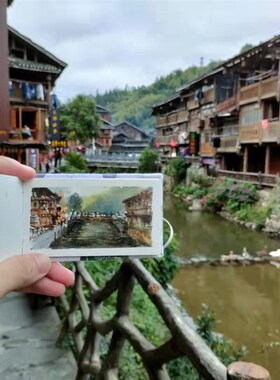 奂然的绘画日记  夏目手作 边走边画手工旅Q行水彩本速写本手账