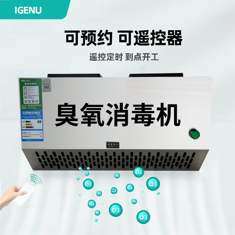 壁挂式臭氧消毒机垃圾房除臭y设备H空气净化食品厂臭氧发生器