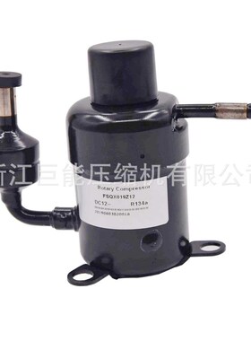 DC12Vc小型冷水机用低速制冷压缩机 便携式帐篷空调压缩机R134a