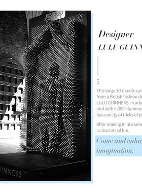 Pin aArt 3D Sculpture DIY Needle Carving Mold Desk Toy Decor