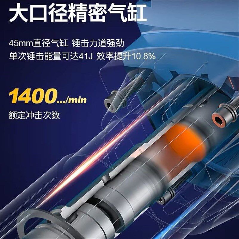 劲禾大功率四f冲程汽油小型两用岩石钻孔机冲击钻电镐开石头神器