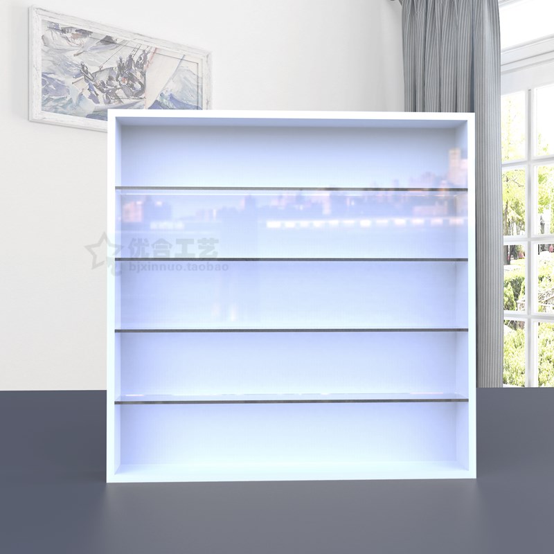 模型手办盲盒fmolly茉莉柜子乐高陈列柜壁挂亚克力透明防尘展示柜