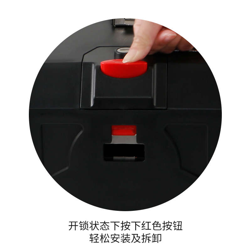 万里豪电a动车后尾箱摩托后备箱通用E566非铝合金电瓶车大容量储